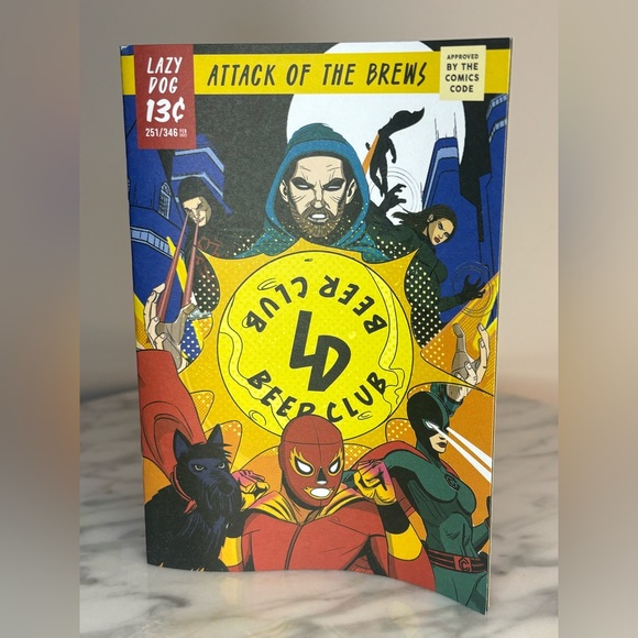 Lazy Dog Beer Club Glass Beer can tumbler Release No. 13 Attack of the Brews - Picture 7 of 17